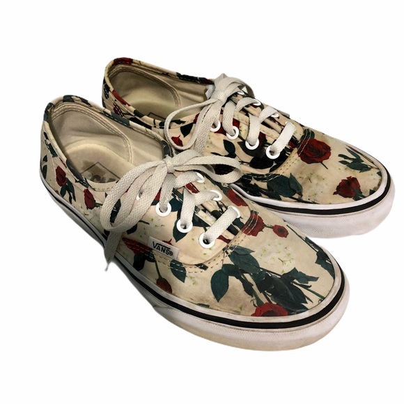 vans roses authentic